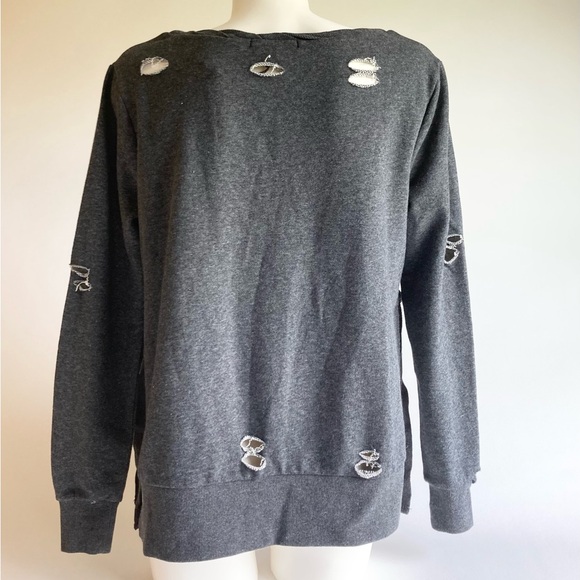 New Romeo + Juliet Grey 80%Cotton 40%Polyester Long Sleeve Pullover size S - Picture 6 of 15